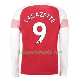 Divisa di Calcio Arsenal Lacazette 9 Prima 2018/2019 Manica Lunga